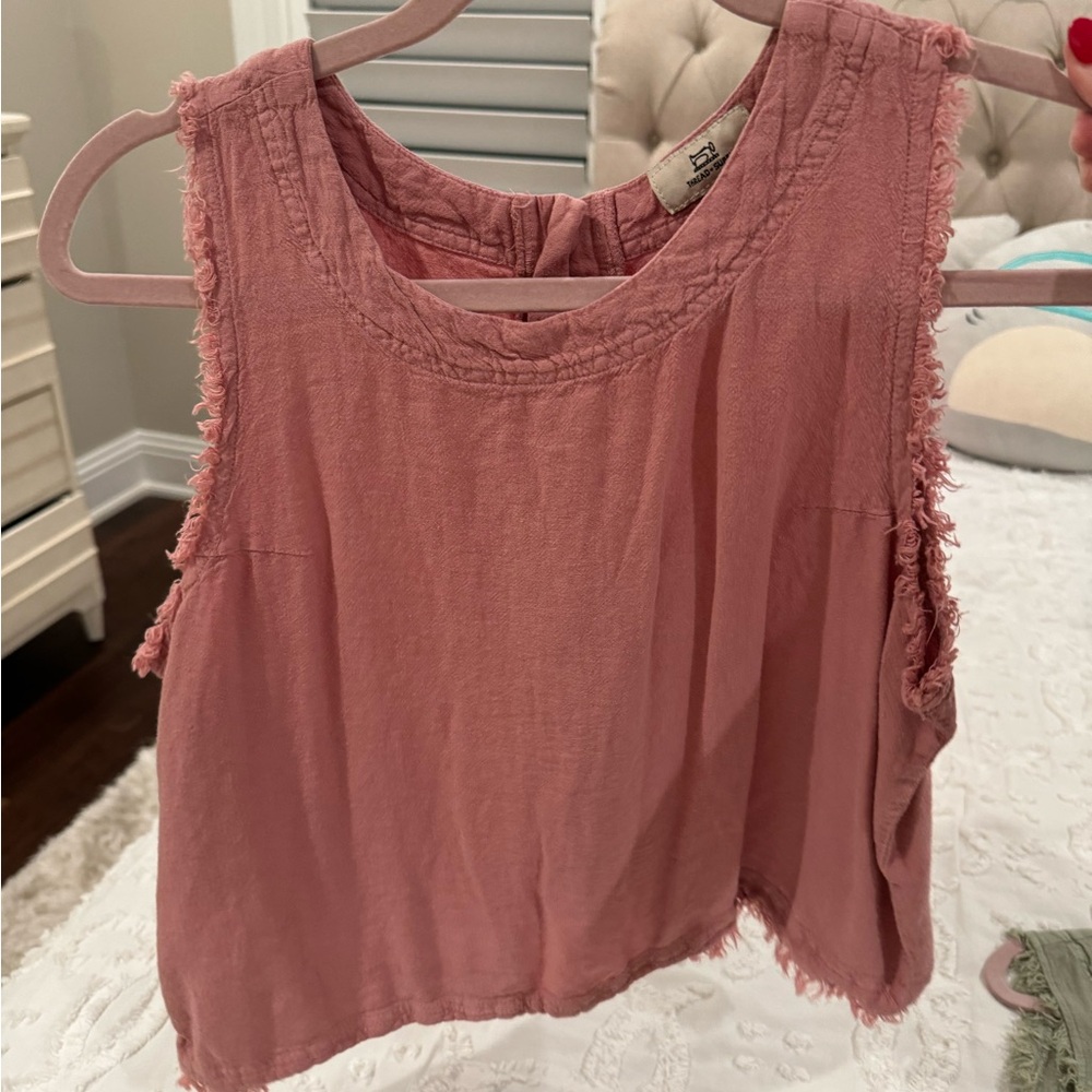 Women's Pink Sleeveless Top